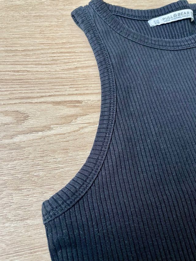 Top Pull&Bear Negro Talla XS