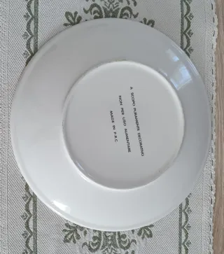 Piatto decorativo natalizio Babbo Natale