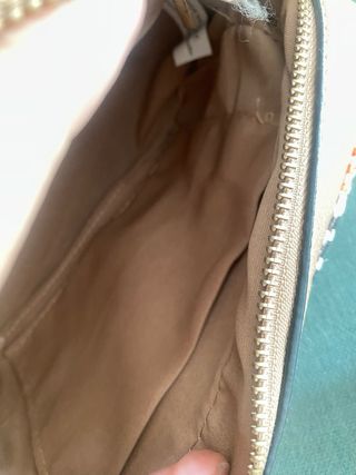 Bolso bandolera beige rafia multicolor