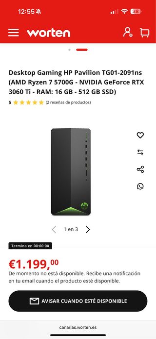 PC Gaming HP Pavilion