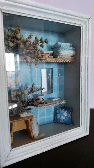 Vetrinetta shabby decorativa