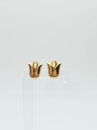 Pendientes de Oro 18K, Tulipán, 1,32gr, 1cm
