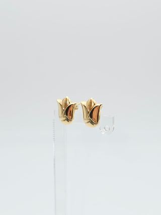 Pendientes de Oro 18K, Tulipán, 1,32gr, 1cm