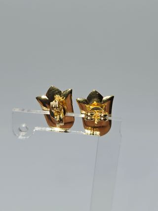 Pendientes de Oro 18K, Tulipán, 1,32gr, 1cm