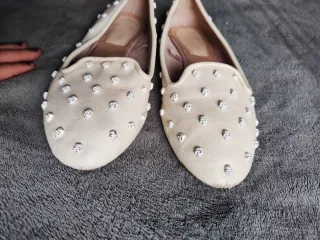 Manoletinas blancas calavera