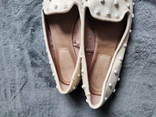 Manoletinas blancas calavera