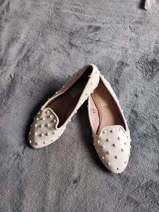 Manoletinas blancas calavera