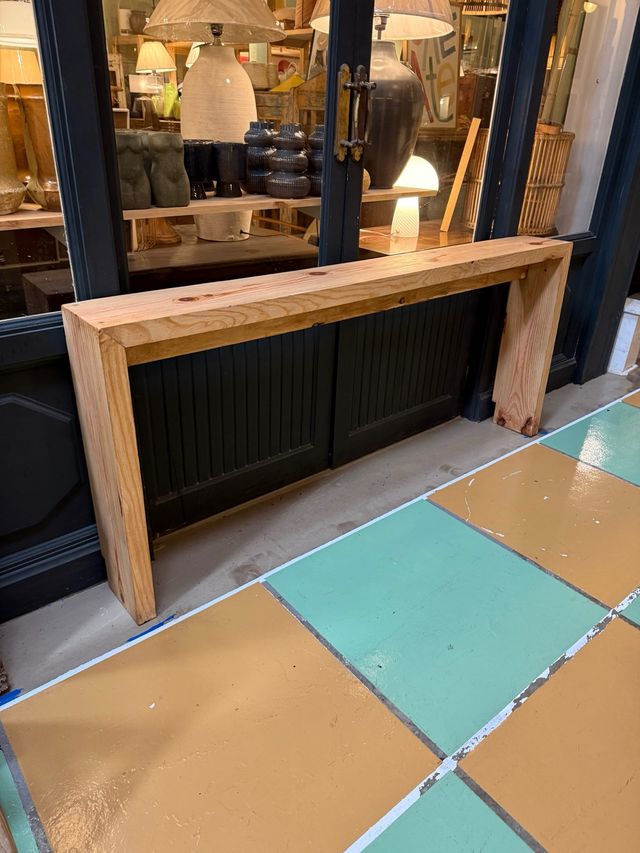 Consola de pino a medida