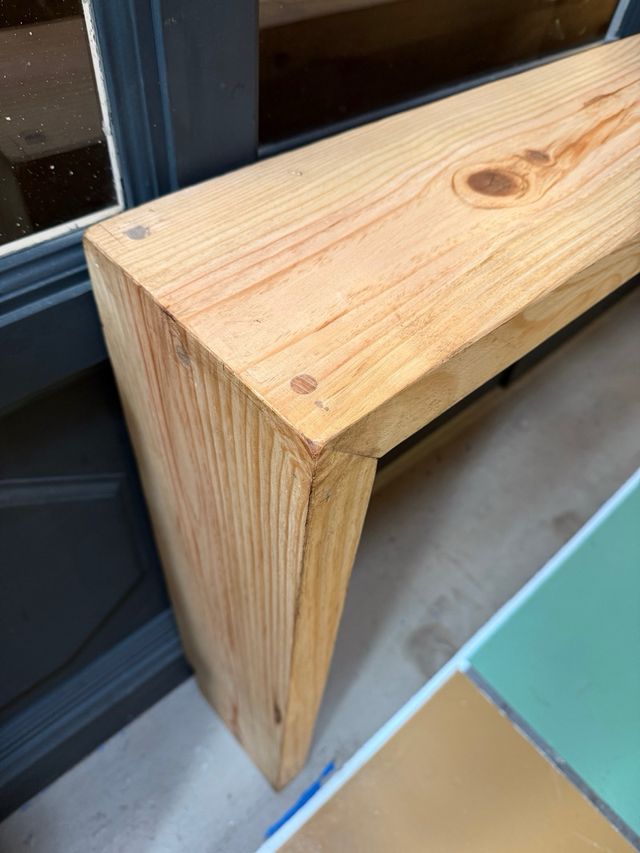 Consola de pino a medida