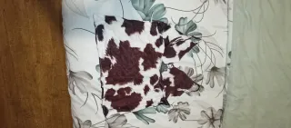 Top tirantes estampado marrón y blanco