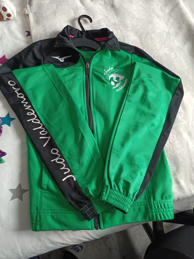 Chándal Judo Mizuno Verde y Negro Talla M