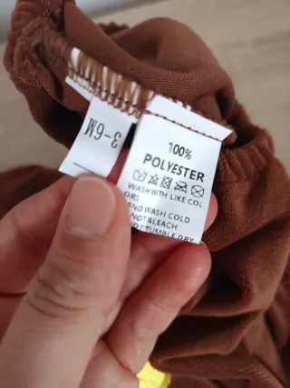 Disfarce Bebé Veludo Pintainho