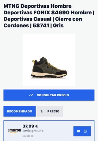 Botines MTNG Hombre Talla 42 Marrones y Azules