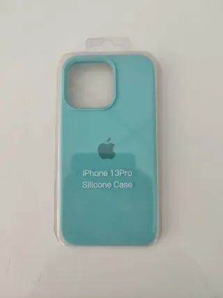 Custodia in silicone per iPhone 13 Pro Blu