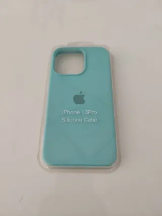 Custodia in silicone per iPhone 13 Pro Blu
