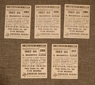 Figurine Calciatori 1983-84 Caricature Rare