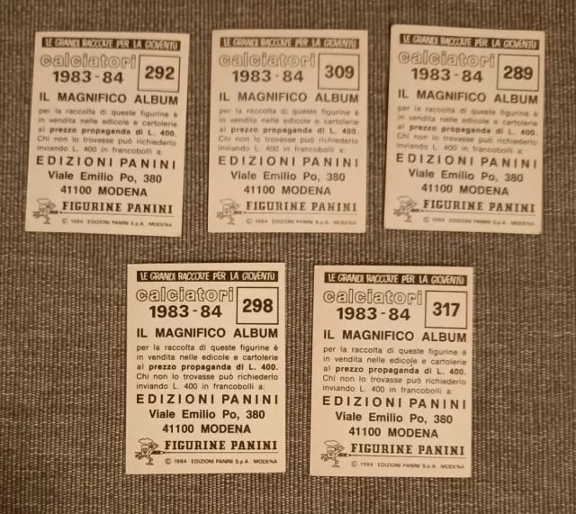 Figurine Calciatori 1983-84 Caricature Rare