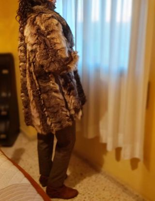 Abrigo de piel de marmota