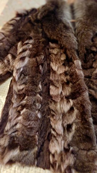 Abrigo de piel de marmota