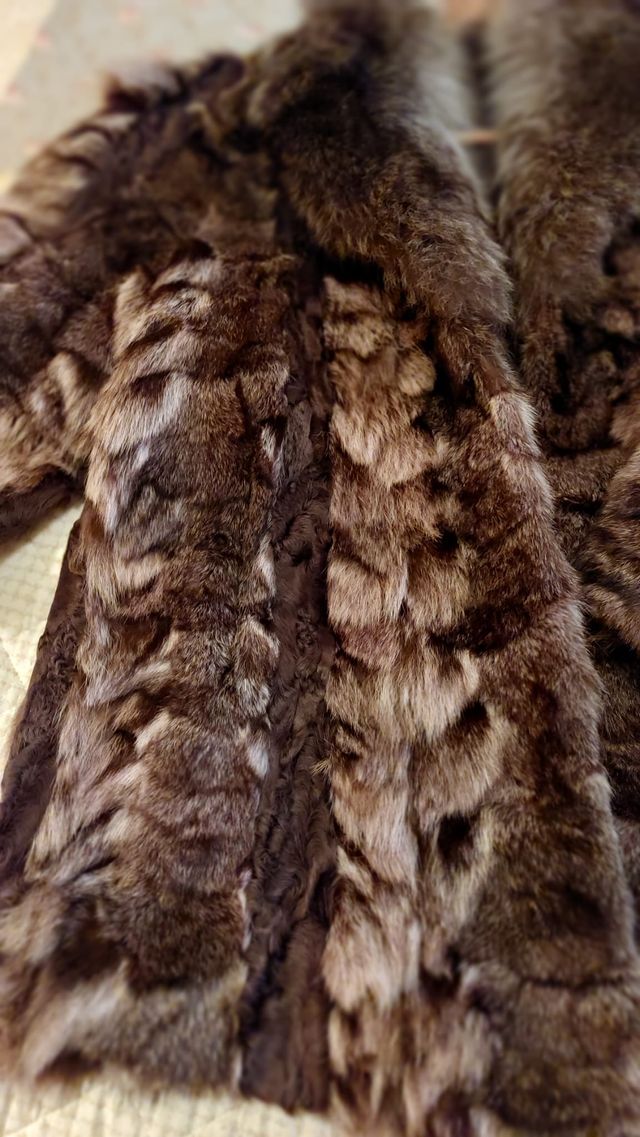 Abrigo de piel de marmota