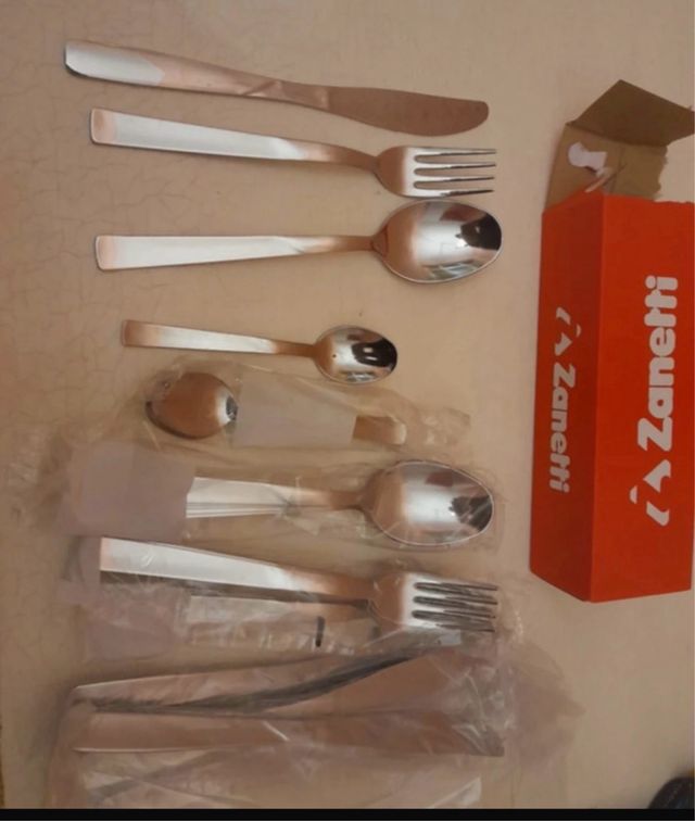 Set Posate Zanetti Acciaio Inox, modello Elena