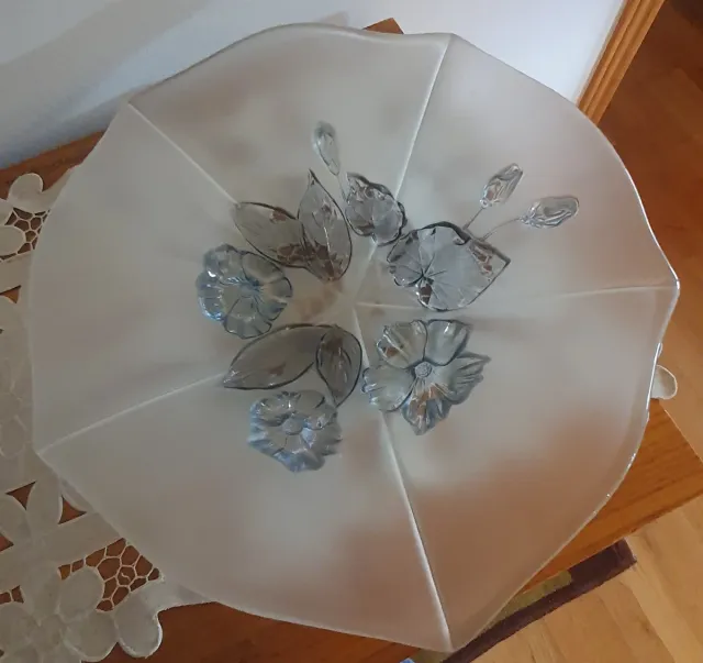 Centro de mesa cristal flores