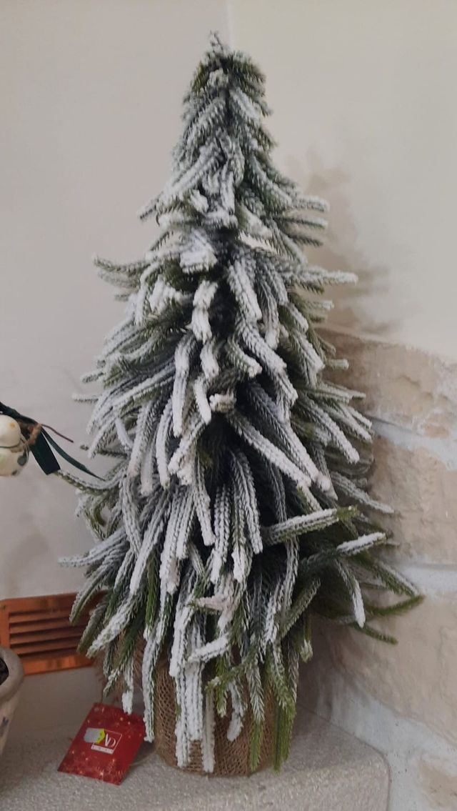 Albero di Natale innevato