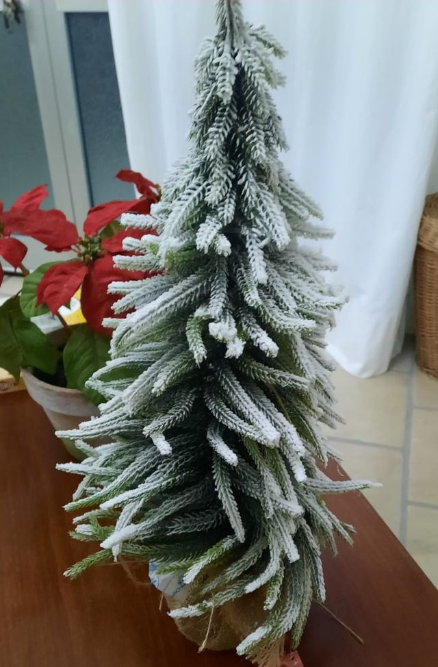 Albero di Natale innevato