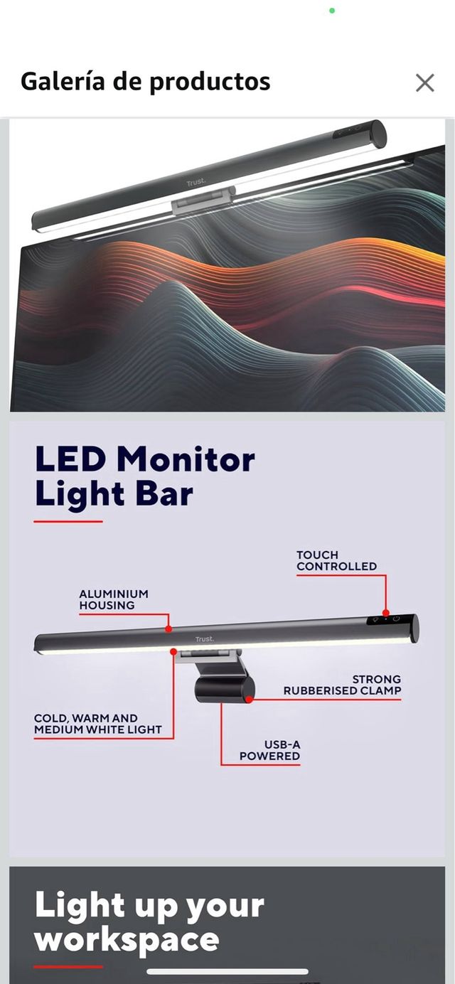 Lámpara Monitor Trust Shyne 42cm LED