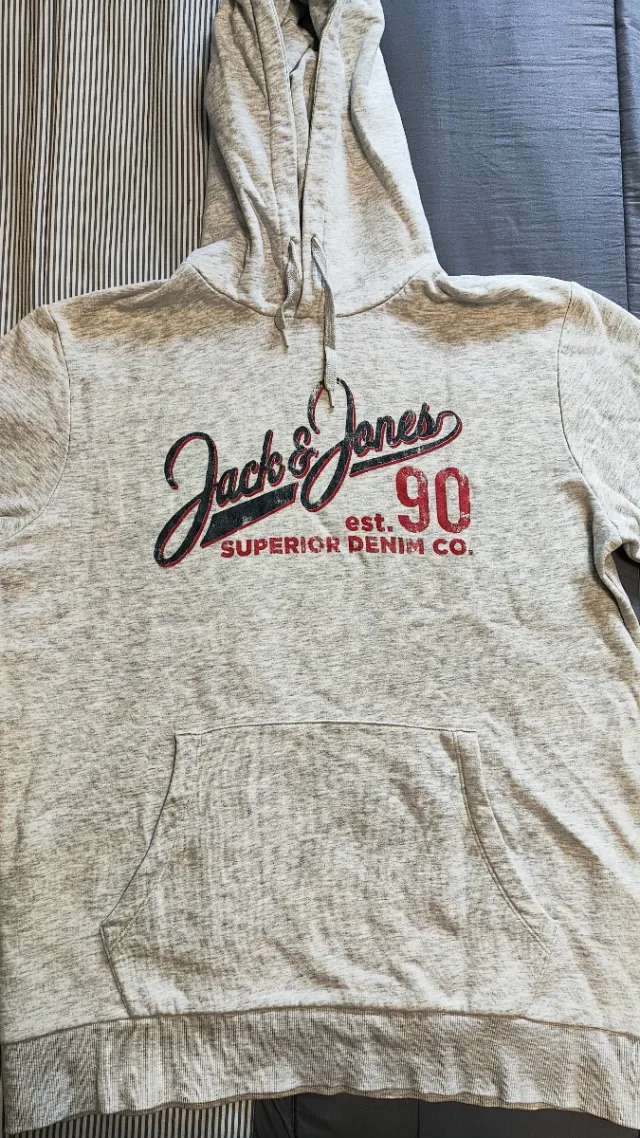 Sudadera Jack & Jones Gris y Roja
