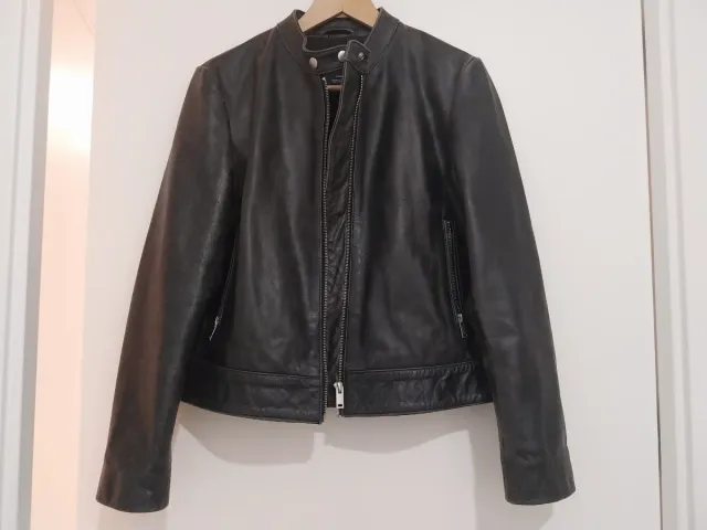 Cazadora cuero Mango negra sin estrenar