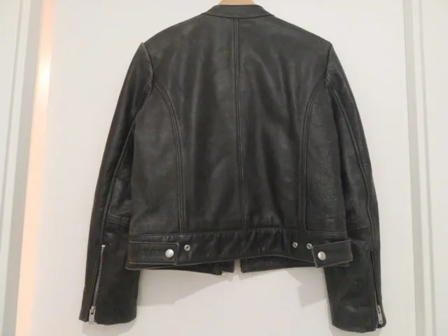 Cazadora cuero Mango negra sin estrenar