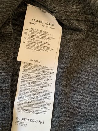 Maglione Uomo AJ Armani Jeans Grigio L