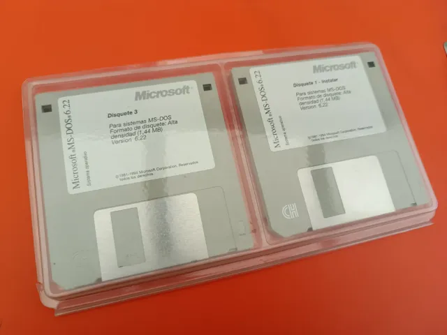 Disquetes Microsoft MS-DOS 6.22