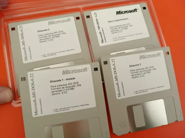 Disquetes Microsoft MS-DOS 6.22