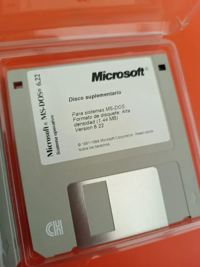 Disquetes Microsoft MS-DOS 6.22