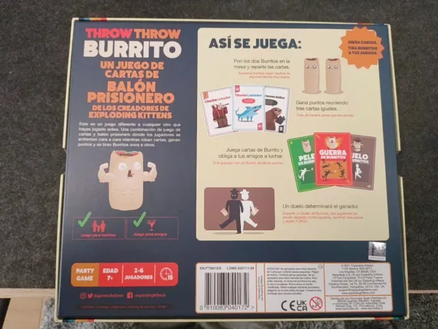 Throw Throw Burrito - Juego de Cartas