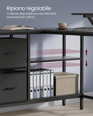 Scrivania per Computer a L, Scrivania ad Angolo co