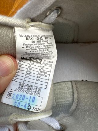 Patines niña Oxelo blancos