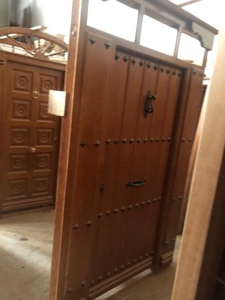 Puerta rústica de madera maciza OFERTA