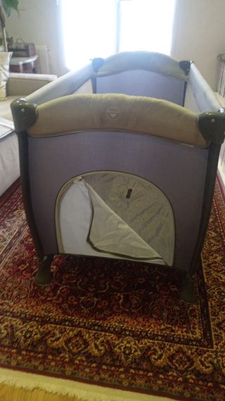Cuna de viaje+colchón plegable+funda y relleno