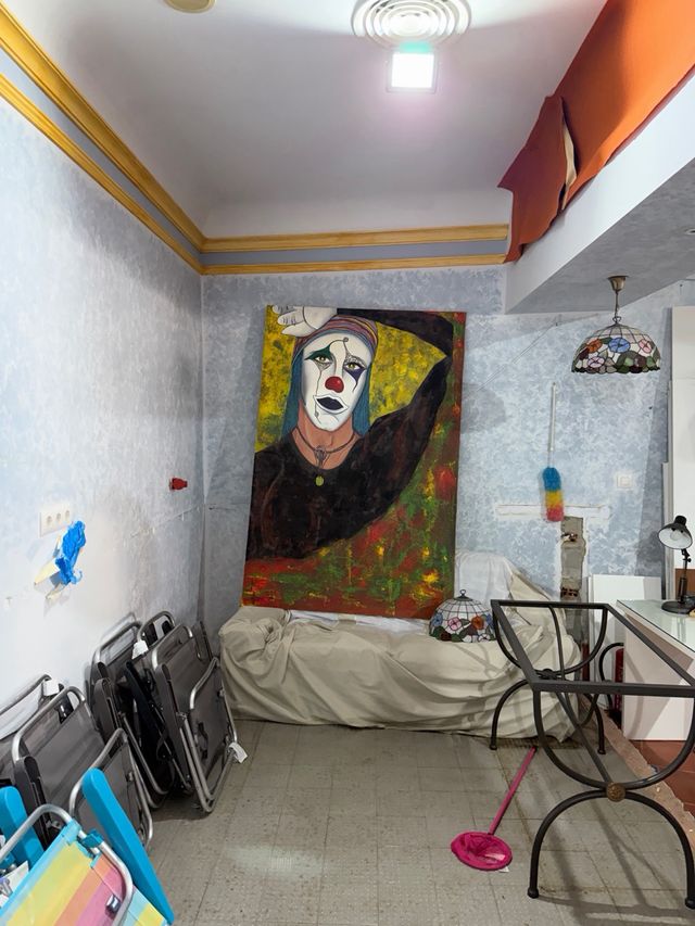 Cuadro pintado a mano, original, tamaño grande