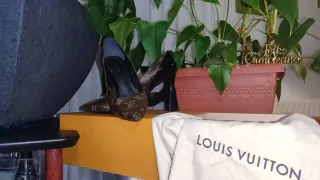 Zapatos Louis Vuitton Originales Beige/Marrón
