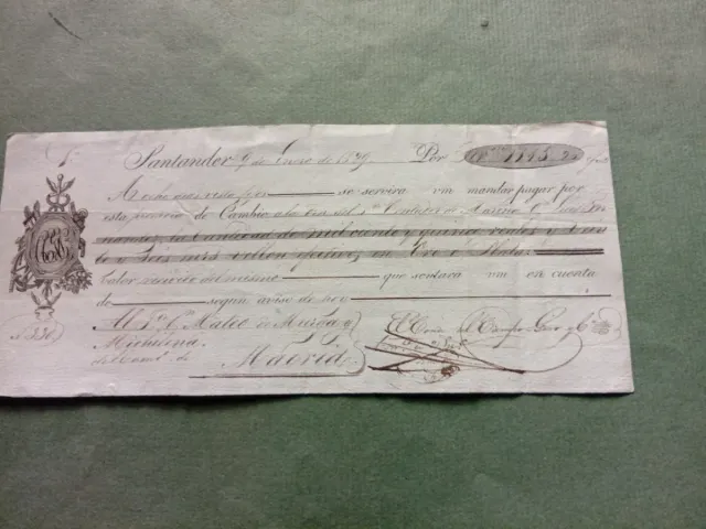 Letra de cambio 1829