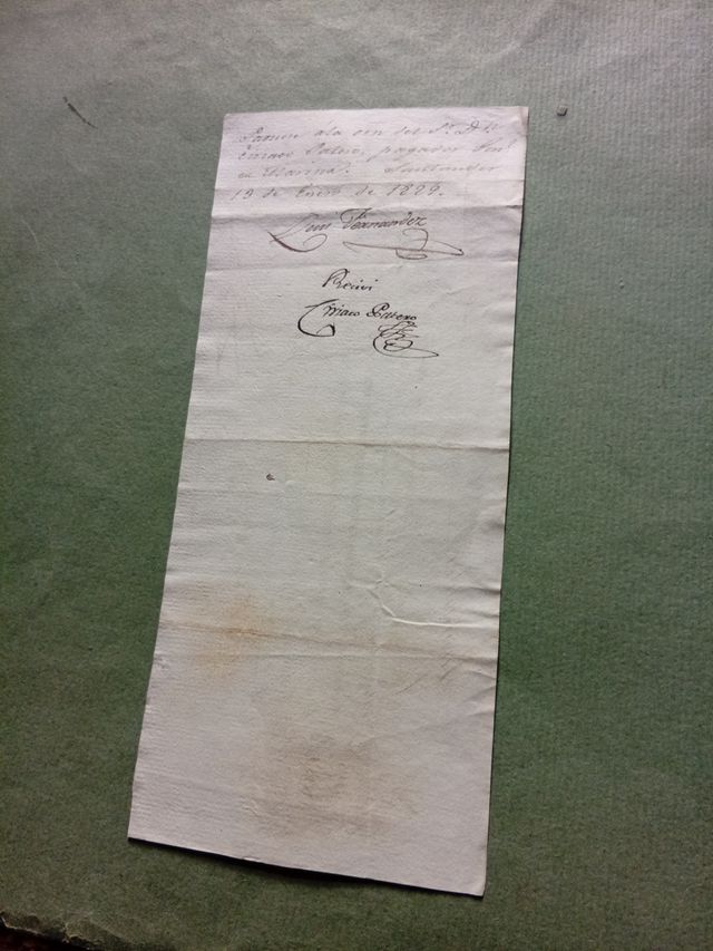 Letra de cambio 1829