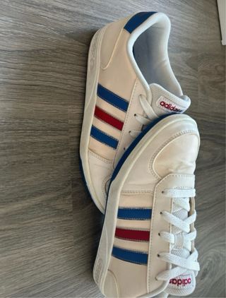 Zapatillas Adidas Mujer Blancas y Azules