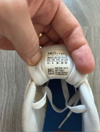 Zapatillas Adidas Mujer Blancas y Azules