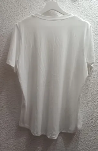 Camiseta Chicrise ropa mujer blanca talla XL nueva