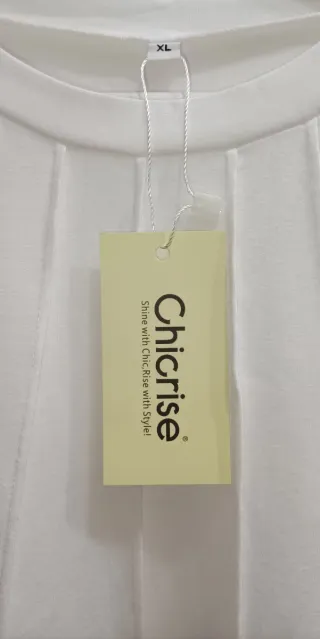 Camiseta Chicrise ropa mujer blanca talla XL nueva