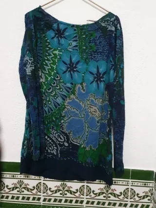 Blusa Desigual Manga Larga Estampada